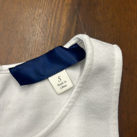 Stylish White and Black Striped Women’s Dress - Picture 2 of 5